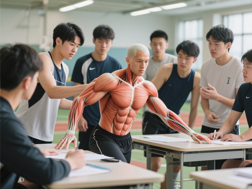 例如，运动生物学模块会重点研究人体的神经系统与肌肉